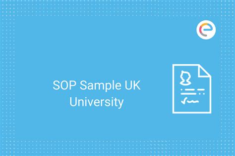 Sop Sample Uk University How To Write An Sop