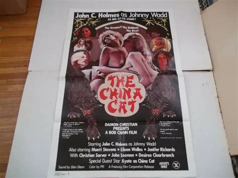 China Cat John Holmes Desiree Cousteau Orig X Rated Movie Poster Exc Picclick