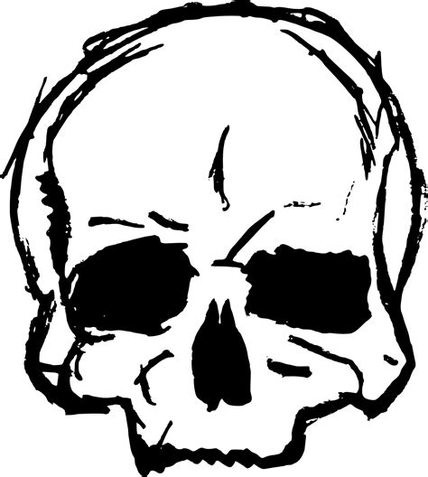 Skull Line Art Drawing Clip Art Drawing Png Download 10931218