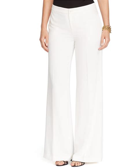 Lyst Lauren By Ralph Lauren Plus Size Wide Leg Pants In White