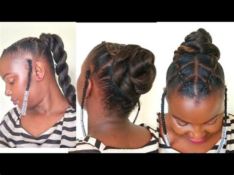 Natural Hairstyle Easy Hairstyles For Natural Hair YouTube