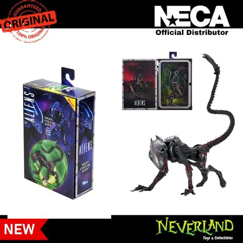 Neca Aliens Kenner Tribute Night Cougar Alien 7 Scale Action Figure Shopee Thailand