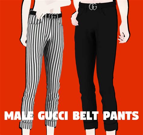 Mmdxdl Sims 4 Male Gucci Belt Pants By 8tuesday8 On Deviantart