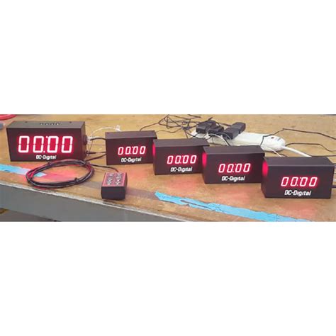 Custom Synchronized Led Digital Timer System Customized Digital Led Timers Counters Clocks