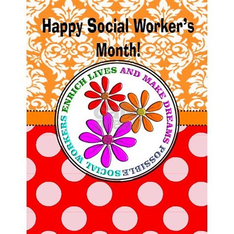 Happy Social Worker Month 4 Greeting Card Happy Social Worker Month 4