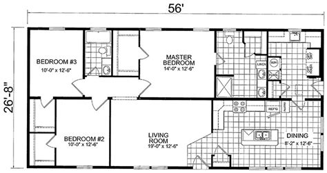 Triple wides, or three section homes, are floor plans that join three sections together to create a large, spacious home. Double Wide - J.A.Alvarez & Sons Modular Homes