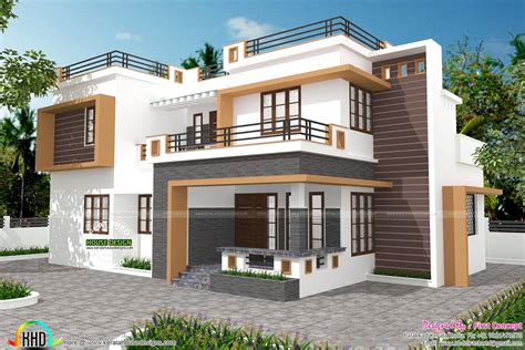 Contemporary Home Design By First Concept Palakkad Kerala Home