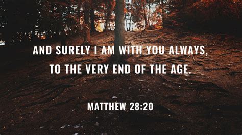 Verse Of The Day Matthew 2820 Idisciple