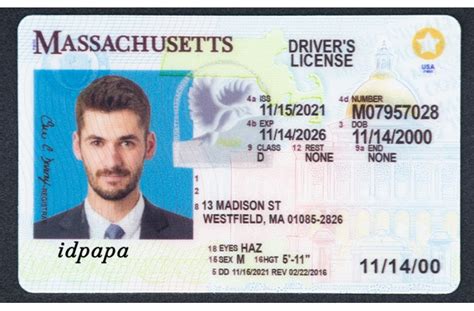 Massachusetts Scannable Ids Identicle Scannable Driver License At Idpapa