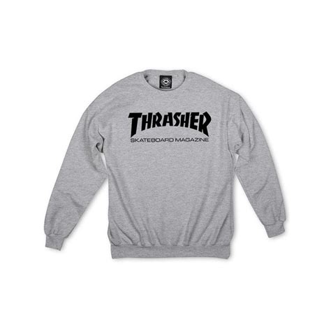 Thrasher Crew Skate Mag Grey Taille M Couleur Heather Grey