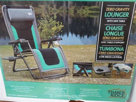 Join the 1,398 people who've already reviewed costco wholesale. Timber Ridge Zero Gravity Lounger