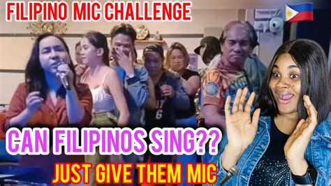 talented filipinos sing we are the world mic challenge can filipino sing 😱🇵🇭 youtube