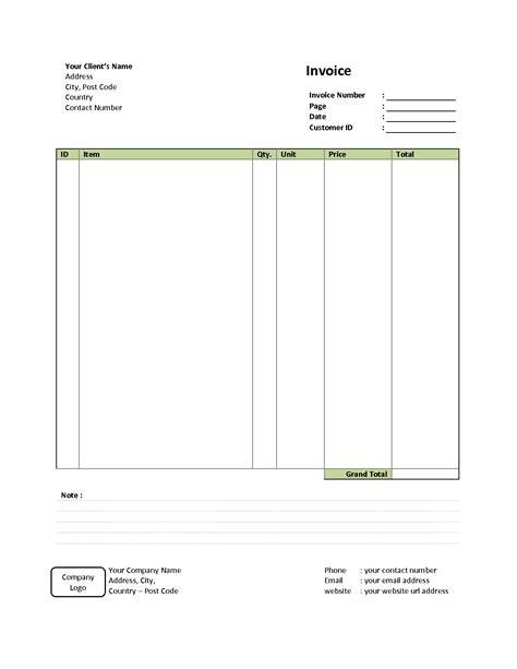 Simple Invoices Templates Invoice Template Ideas