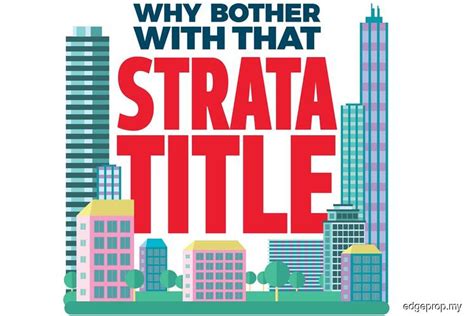 When you own a strata title property, you have individual ownership over your apartment or townhouse (called a 'lot'), as well as shared ownership over the 'common property', such as the driveway, foyer and garden. Why bother with that strata title? | The Edge Markets