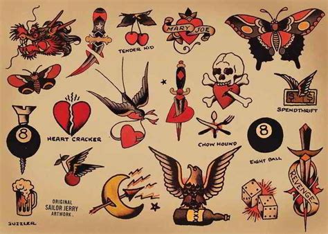 Diseños Tradicional Americano Sailor Jerry Tattoos Sailor Jerry