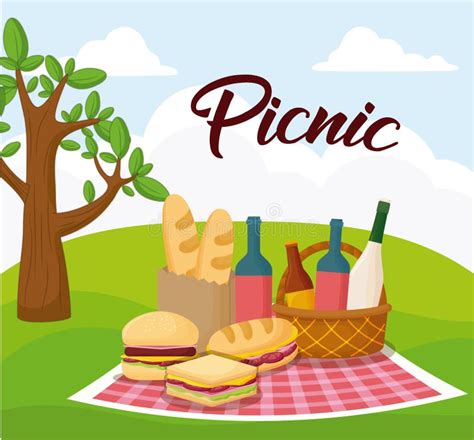 Picnic Food Design Stock Vector Illustration Of Design 115416662