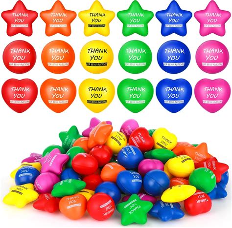 Libima 120 Pcs Motivational Stress Balls Bulk Colorful