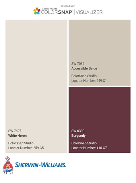 I Just Created This Color Palette With The Sherwin Williams Colorsnap