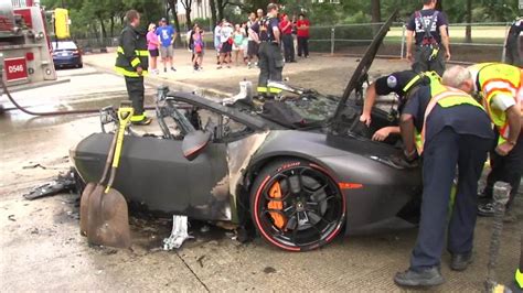 Crash Splits Lamborghini In Two Cnn Video