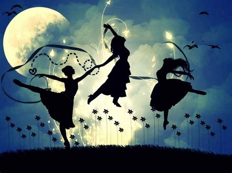 fairies dancing in the moonlight | Dancing in the moonlight, Thoth tarot, Fairies dancing