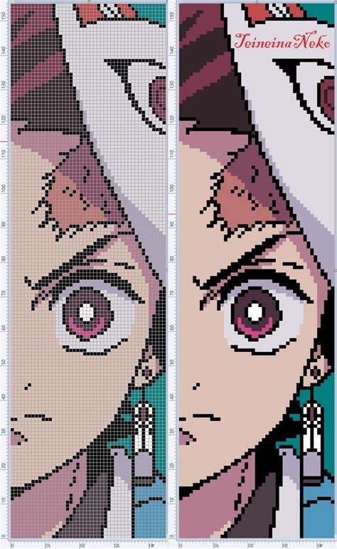 Tanjiro Kamado Pixel Art Grid The Only Thing Is That When Its Made