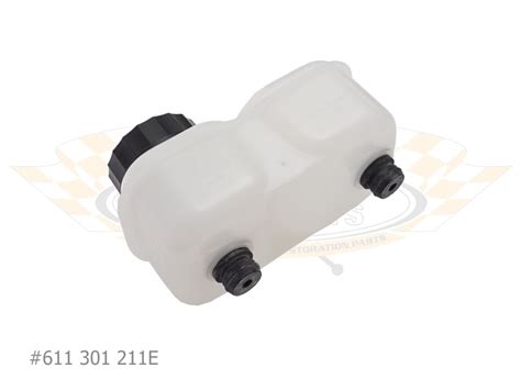 Universal Tandem Chamber Brake Fluid Reservoir With Low Level Indicator And Mounting Bracket