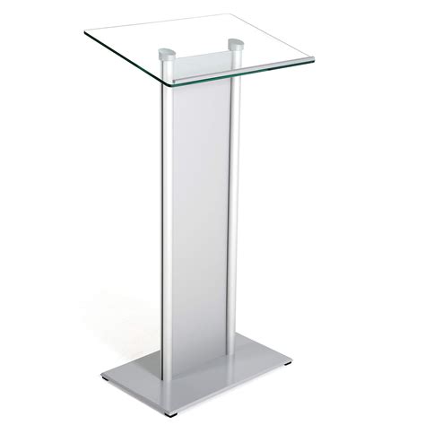 Buy Mandt Displays Tempered Clear Glass Conference Podium Stand With