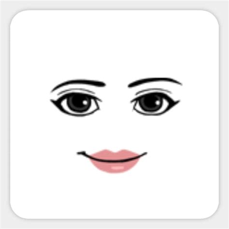 Roblox Girl Face Roblox Sticker Teepublic