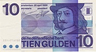 Netherlands 10 Gulden Banknote 1968 Frans Hals|World Banknotes & Coins ...