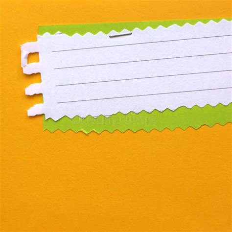 Yellow Note Paper Stock Illustration Illustration Of Lined 10037677