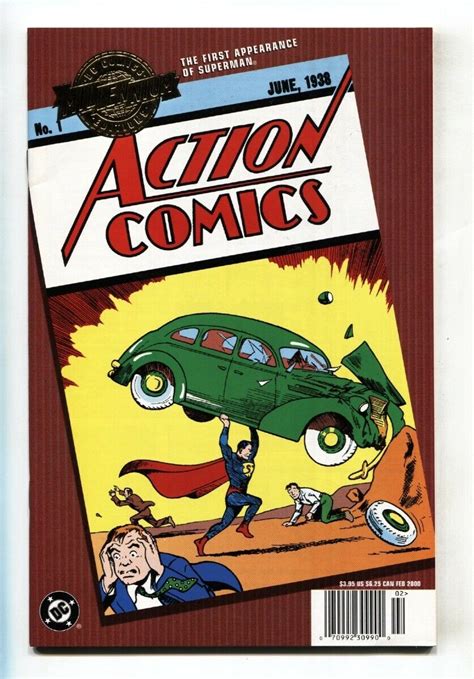 Millennium Edition Action Comics 1 First Appearance Of Superman 2000 Comic Comic Books