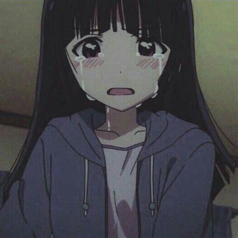 Sad Pink Anime Pfp