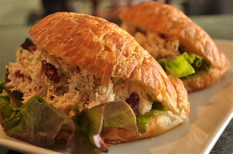 One Classy Dish Chicken Salad Croissant Sandwich