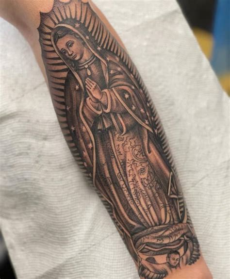 Virgen De Guadalupe Tattoo Arm By Rickytate Tattoogrid Net
