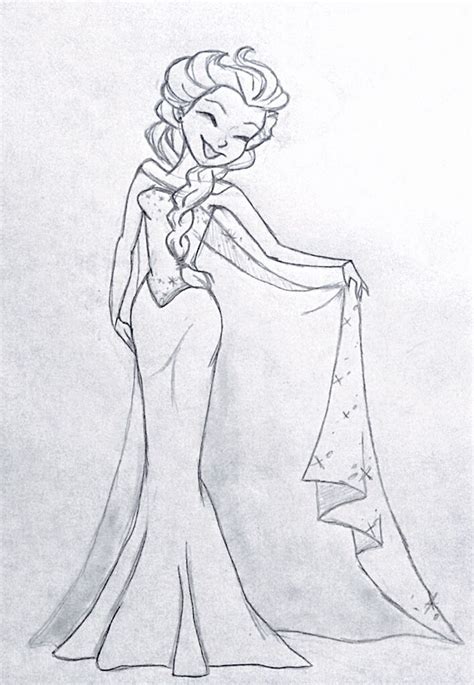 My Elsa Doodle This Is Really Cute Disney Artists Frozen