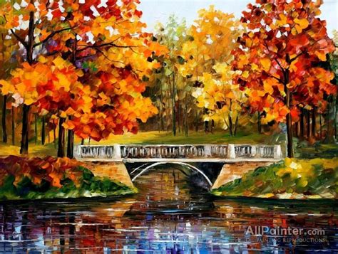 Leonid Afremov Fall Blinks Oil Painting Reproductions For Sale Autumn