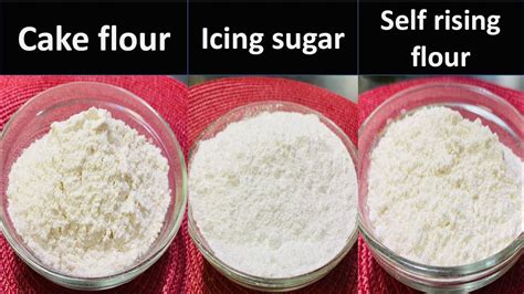 How To Make Icing Sugar Cake Flour And Self Rising Flour At Home