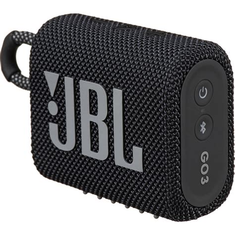 Jbl Go 3 Portable Bluetooth Speaker Black Jblgo3blkam Bandh