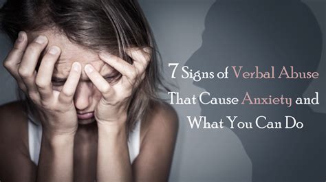 7 Signs Of Verbal Abuse That Cause Anxiety And What You Can Do
