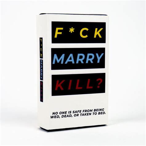 Fck Marry Kill Card Game Mind Games
