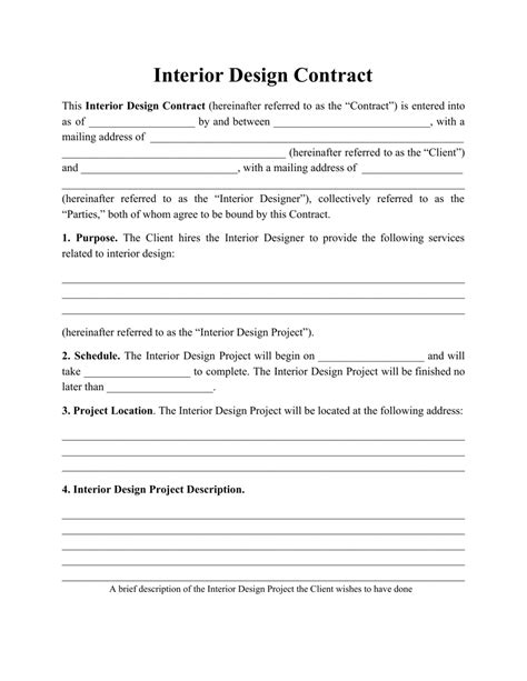Interior Design Agreement Home Design Ideas