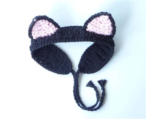 Headband Ear Warmer Crochet Pattern Cat Ears Headband Etsy