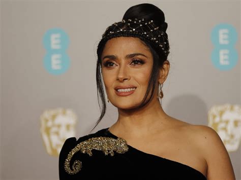 Salma Hayek Shares Topless Pregnancy Photo To Celebrate Daughters