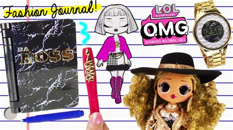 Lol Surprise Omg Doll Da Boss Fashion Journal Unboxing With Da Boss