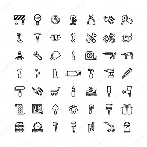 Tool Icon Set Stock Vector Image By ©ippon 73184435