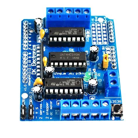 10pcslot L293d Motor Control Shield Motor Drive Expansion Board For