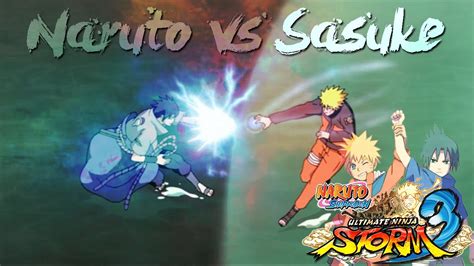 Naruto Vs Sasuke At The Final Valley Youtube