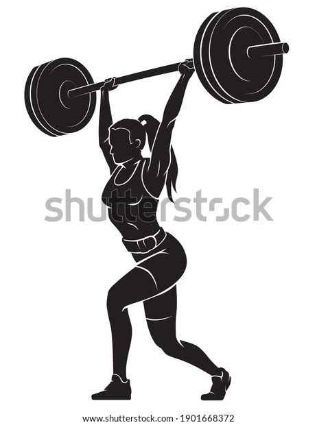 Female Weight Lifting Silhouette Images Stock Photos Vectors Shutterstock