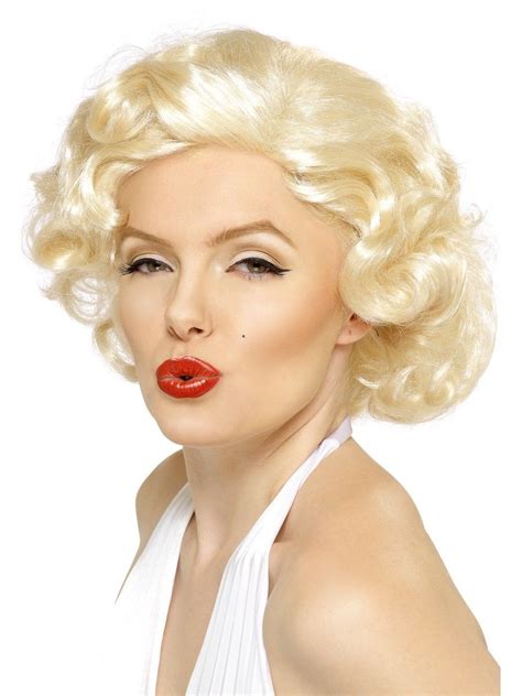 Marilyn Monroe Blonde Bombshell Wig Ladies Licensed Celebrity Fancy