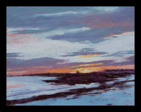 Saras Pastel Gallery Saras Pastels Sunset At Kettle Cove 350